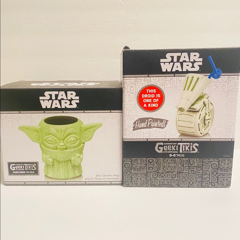 Geeki Tikis Star Wars Set The Child & D-0 Mugs NEW